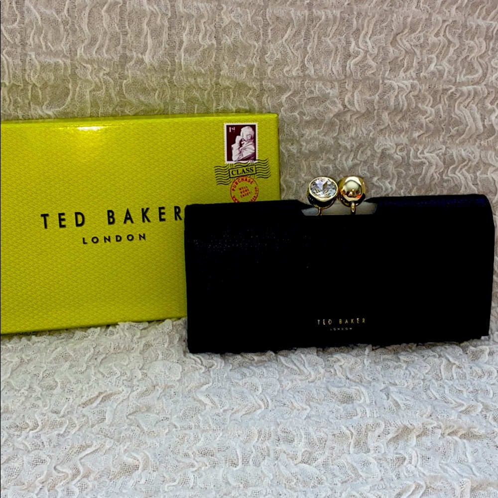 Ted Baker black leather wallet